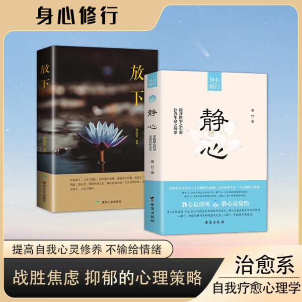 放下+静心 战胜焦虑自我疗愈 情绪控制 心理健康书籍