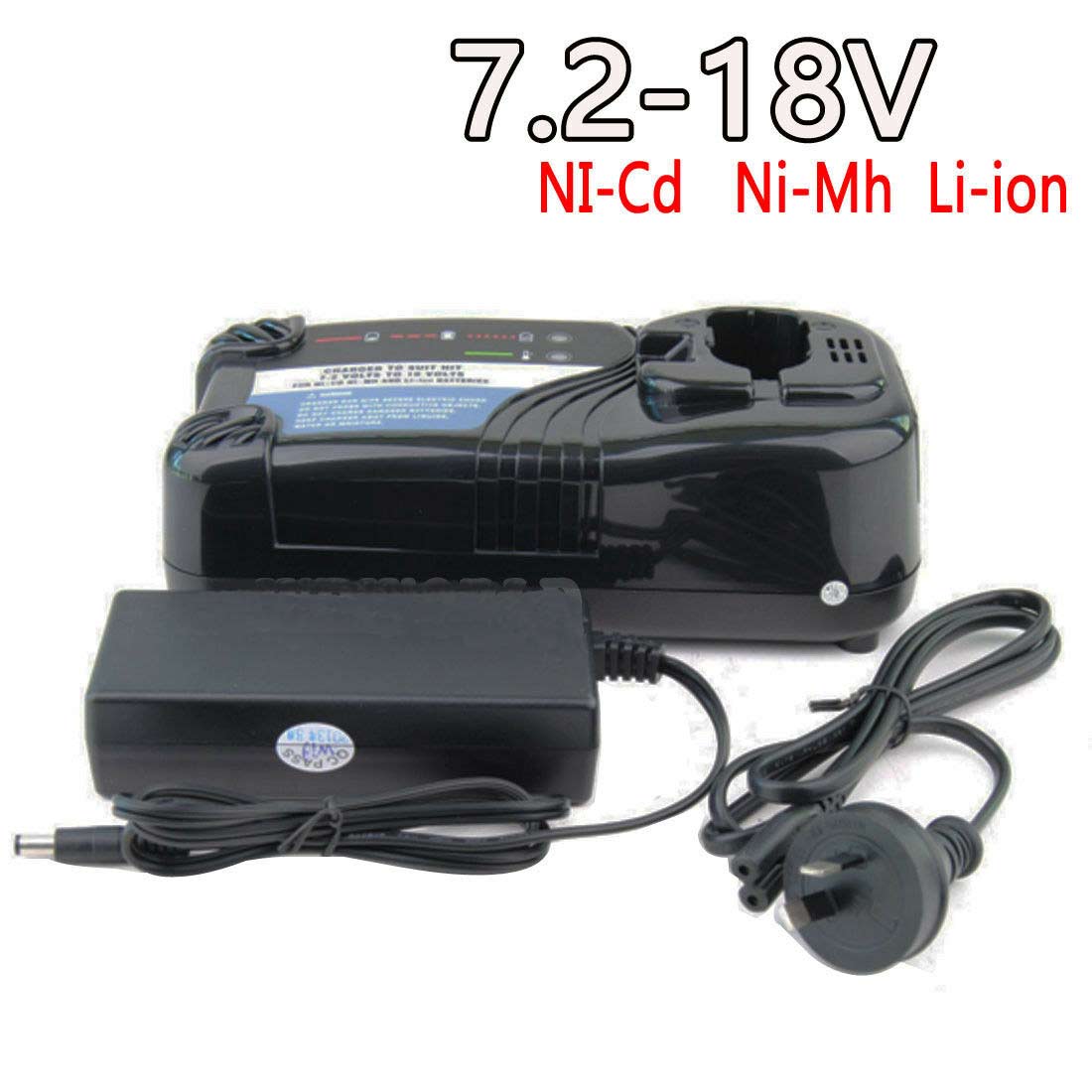 thumbnail image 2 of Universal 240V Battery Charger For Hitachi 7.2V - 18V Ni-MH & Li-ion | Replaces UC18YRL 2 of 6