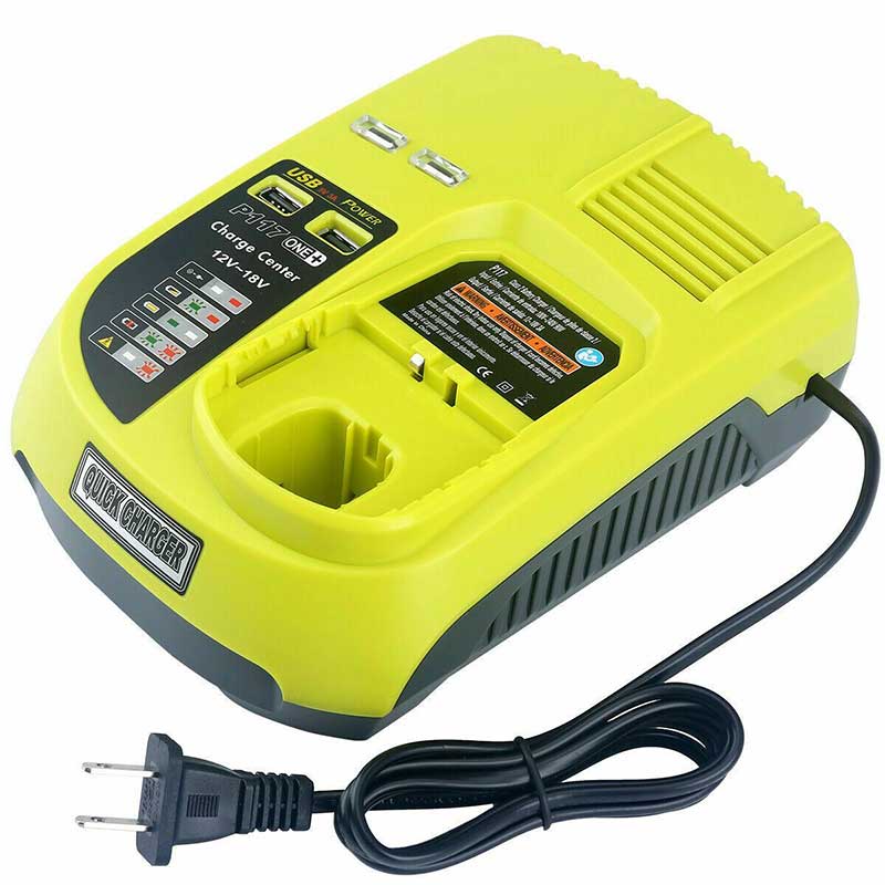 Ryobi ONE+ P117 Battery Charger 12V-18V NiCD NiMH Li-ion RB18L50 P108